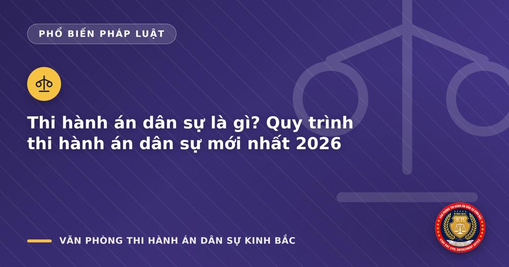 Thi hành án dân sự là gì? Quy trình thi hành án dân sự mới nhất 2026